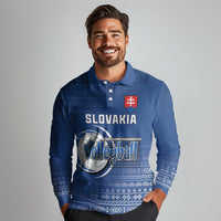Custom Slovakia Volleyball Long Sleeve Polo Shirt Come On Repre