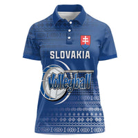 Custom Slovakia Volleyball Women Polo Shirt Come On Repre