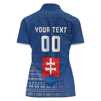 Custom Slovakia Volleyball Women Polo Shirt Come On Repre