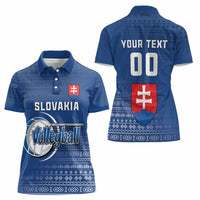 Custom Slovakia Volleyball Women Polo Shirt Come On Repre