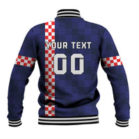 Custom Croatia Volleyball Baseball Jacket Go Champions Sahovnica