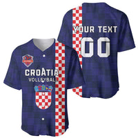 Custom Croatia Volleyball Baseball Jersey Go Champions Sahovnica