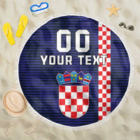 Custom Croatia Volleyball Beach Blanket Go Champions Sahovnica
