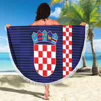 Custom Croatia Volleyball Beach Blanket Go Champions Sahovnica