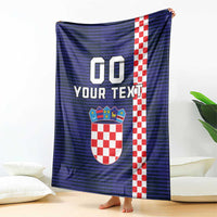 Custom Croatia Volleyball Blanket Go Champions Sahovnica