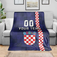 Custom Croatia Volleyball Blanket Go Champions Sahovnica