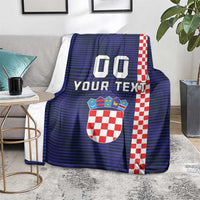 Custom Croatia Volleyball Blanket Go Champions Sahovnica