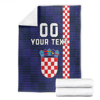 Custom Croatia Volleyball Blanket Go Champions Sahovnica