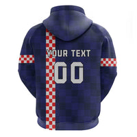 Custom Croatia Volleyball Hoodie Go Champions Sahovnica