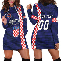 Custom Croatia Volleyball Hoodie Dress Go Champions Sahovnica