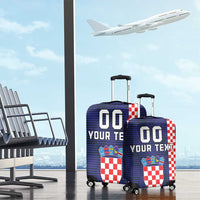 Custom Croatia Volleyball Luggage Cover Go Champions Sahovnica