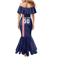 Custom Croatia Volleyball Mermaid Dress Go Champions Sahovnica
