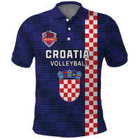 Custom Croatia Volleyball Polo Shirt Go Champions Sahovnica