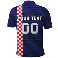 Custom Croatia Volleyball Polo Shirt Go Champions Sahovnica