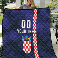 Custom Croatia Volleyball Quilt Go Champions Sahovnica