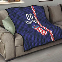 Custom Croatia Volleyball Quilt Go Champions Sahovnica