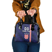 Custom Croatia Volleyball Shoulder Handbag Go Champions Sahovnica