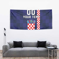 Custom Croatia Volleyball Tapestry Go Champions Sahovnica
