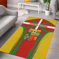 Basque Country Area Rug Zazpiak Bat Flag Style