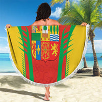 Basque Country Beach Blanket Zazpiak Bat Flag Style