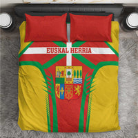 Basque Country Bedding Set Zazpiak Bat Flag Style