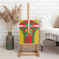 Basque Country Canvas Wall Art Zazpiak Bat Flag Style