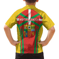 Basque Country Family Matching Puletasi and Hawaiian Shirt Zazpiak Bat Flag Style