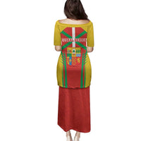 Basque Country Family Matching Puletasi and Hawaiian Shirt Zazpiak Bat Flag Style