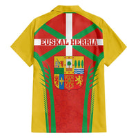 Basque Country Hawaiian Shirt Zazpiak Bat Flag Style
