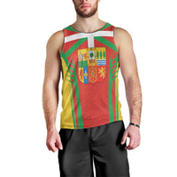 Basque Country Men Tank Top Zazpiak Bat Flag Style