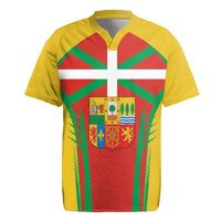 Basque Country Rugby Jersey Zazpiak Bat Flag Style
