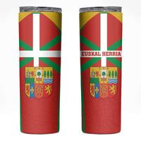 Basque Country Skinny Tumbler Zazpiak Bat Flag Style