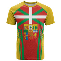 Basque Country T Shirt Zazpiak Bat Flag Style