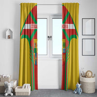 Basque Country Window Curtain Zazpiak Bat Flag Style