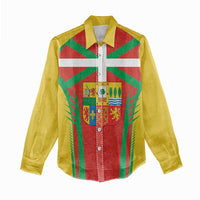 Basque Country Women Casual Shirt Zazpiak Bat Flag Style