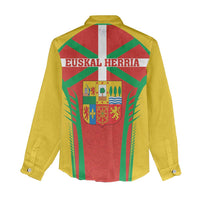 Basque Country Women Casual Shirt Zazpiak Bat Flag Style