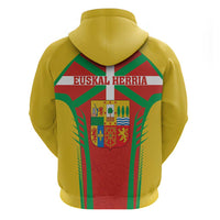 Basque Country Zip Hoodie Zazpiak Bat Flag Style