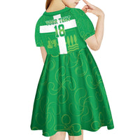 Custom Basque Euskadi Football Kid Short Sleeve Dress Euskal Selekzioa Go Champion