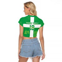 Custom Basque Euskadi Football Raglan Cropped T Shirt Euskal Selekzioa Go Champion