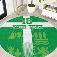 Custom Basque Euskadi Football Round Carpet Euskal Selekzioa Go Champion