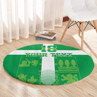 Custom Basque Euskadi Football Round Carpet Euskal Selekzioa Go Champion