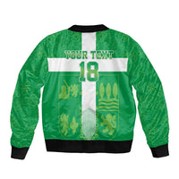 Custom Basque Euskadi Football Sleeve Zip Bomber Jacket Euskal Selekzioa Go Champion