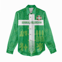 Custom Basque Euskadi Football Women Casual Shirt Euskal Selekzioa Go Champion