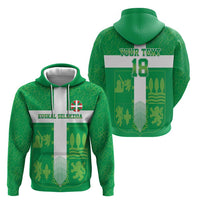 Custom Basque Euskadi Football Zip Hoodie Euskal Selekzioa Go Champion