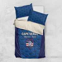 Cape Verde Football 2026 Bedding Set Atlantic Blue Sharks Heritage