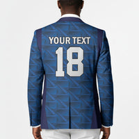 Custom Cape Verde Football 2026 Blazer Atlantic Blue Sharks Heritage