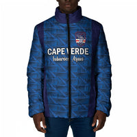 Custom Cape Verde Football 2026 Padded Jacket Atlantic Blue Sharks Heritage