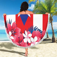 Personalized Puerto Rico Coat Of Arms Beach Blanket - Wonder Print Shop