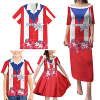 Personalized Puerto Rico Coat Of Arms Family Matching Puletasi and Hawaiian Shirt - Wonder Print Shop