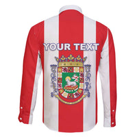 Personalized Puerto Rico Coat Of Arms Family Matching Short Sleeve Bodycon Dress and Hawaiian Shirt - Wonder Print Shop